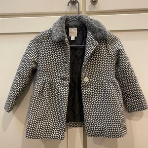 Cat&Jack grey and white "fancy" coat